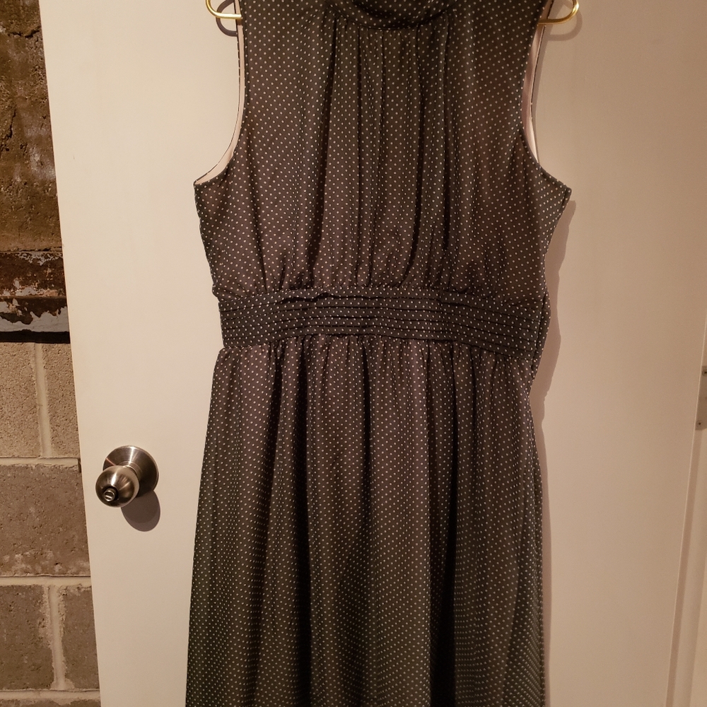 Green garden party dress